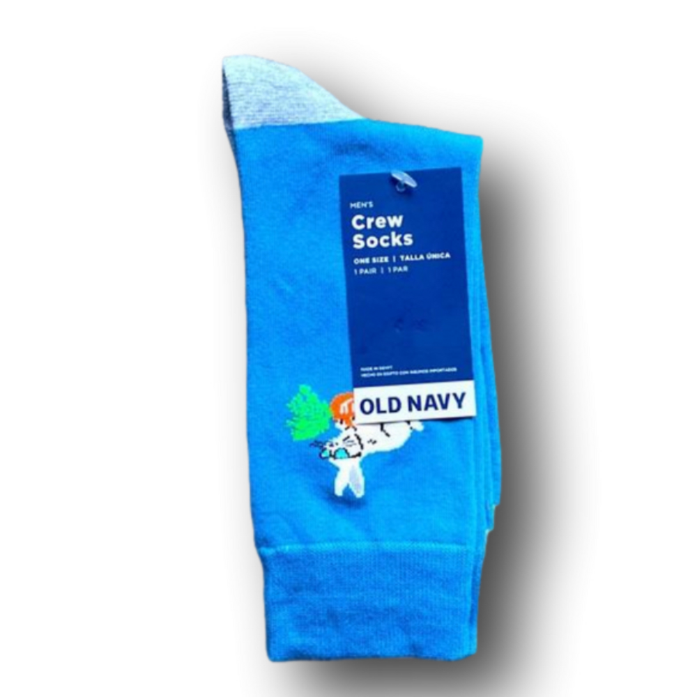 3/$18 Bunny & Carrot Funny Novelty Crew Socks - Brand New